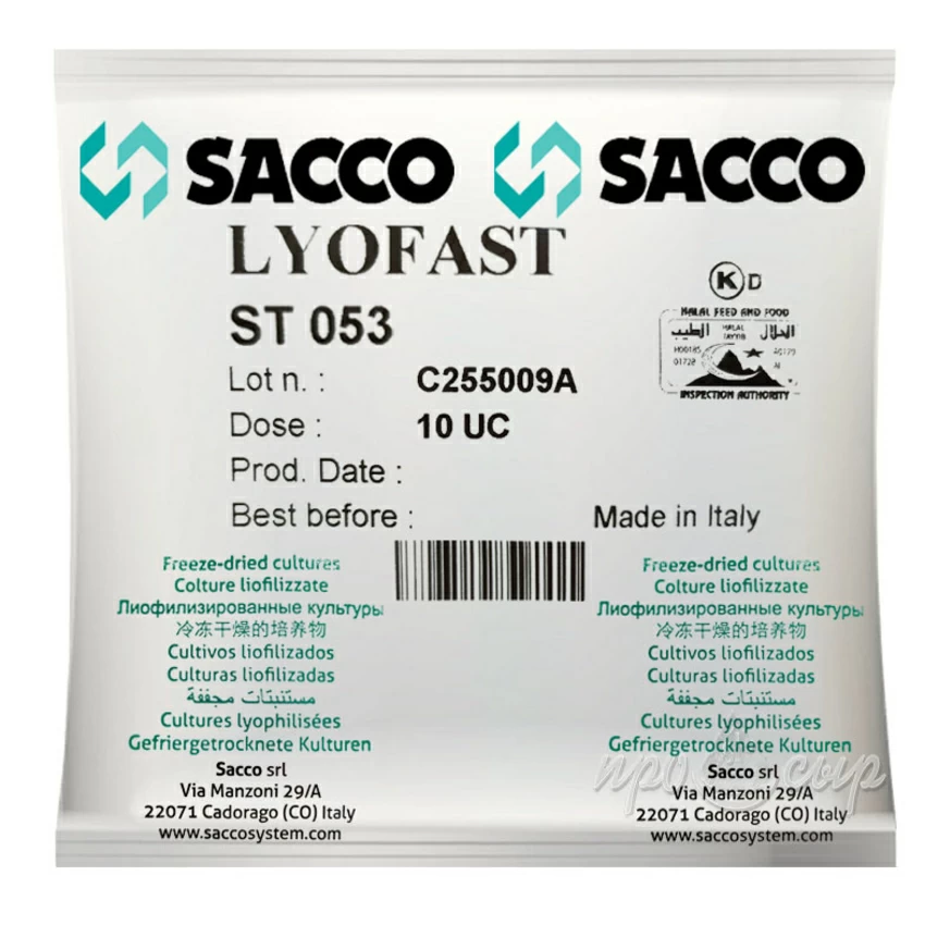 Термофильная закваска Sacco ST 051/053/055/057 (10D) Термофильная закваска Sacco ST 051/053/055/057 (10D)